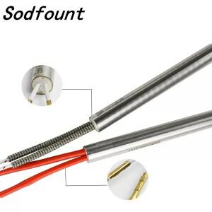 2pcs 금형 카트리지 히터 가열 요소 원통형 관형 직경 10/12/14/18/20mmTube 100-1200w AC220V 고전력