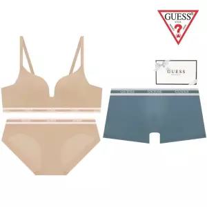[롯데백화점]게스 [선물포장] 노와이어 볼륨업 커플속옷세트 GEWBR832GEWBP832GEMDR832