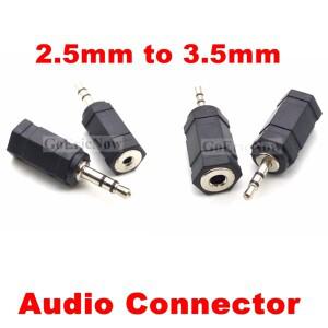 Aux 케이블 컨버터 3.5mm-2.5mm 잭 어댑터 스테레오 오디오 헤드폰 앰프 마이크