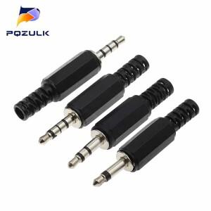10PCS 3.5mm 오디오 남자 플러그 잭 234 섹션 마이크 헤드폰 커넥터 용 밸런스 이어폰 소켓