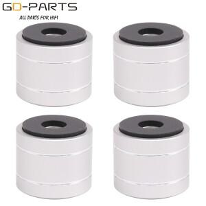 30x25mm 가공 된 솔리드 알루미늄 절연 피트 패드 스탠드 콘 댐퍼 Hifi 오디오 DAC 턴테이블 CD AMP 스피