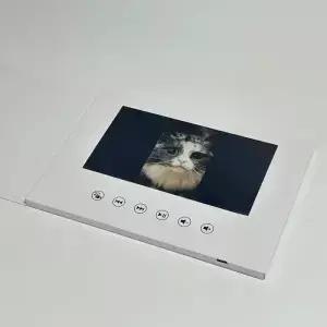 7 인치 생일 비디오 북 카드 4GB Lcd 초대장 선물 음악 인사말 업로드 사진 결혼식 초대 디지털 프레임