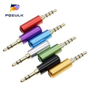 5PCS 3.5MM 오디오 커넥터 3/4 극 헤드폰 잭 남자 플러그 이어폰 수리 케이블 솔더 와이어 DIY AUX 어댑터