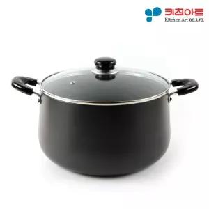 키친아트 쥬노 블랙 경질냄비 곰솥 28cm 국냄비 찌개