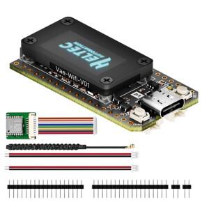 메쉬타스틱 헬텍 V4 0.96인치 OLED 태양광 전원 LoRa 32 개발 보드 GPS ESP32 SX1262 WiFi BLE 저전력 아두