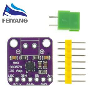 고 MAX98357 I2S 3W 클래스 D 증폭기 브레이크아웃 인터페이스 DAC 디코더 오디오용