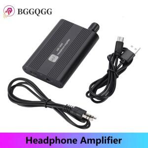 BGGQGG 16-300 ohm HiFi 헤드폰 이어폰 앰프 3.5mm 잭 Aux 휴대 전화 음악 플레이어 용 조절 오디오