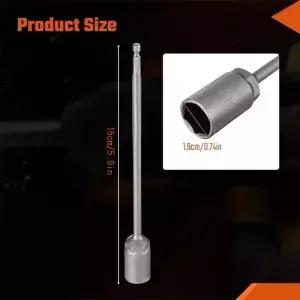 1PCS 15cm 코너 스테디 카라반 레그 와인더 드릴 연장 잭 소켓 19mm 어댑터 RV 액세서리