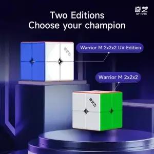 QiYi Warrior M 2x2 4x4 자기 UV 매직 큐브 교육 생일 크리스마스 선물 Cubo Magico Toys