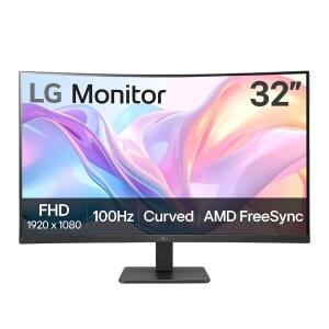 LG 32MR50C-B 커브드 모니터 32인치 FHD 100Hz AMD 프리싱크 온스크린 컨트롤 다이내믹 액션 싱크 블랙 스태빌라이저 틸트 스탠드(HDMI) - 블랙