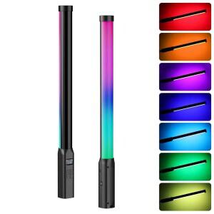 ULANZI VL119 핸드헬드 라이트 완드, 360 RGB LED 비디오 라이트 스틱, 비디오 촬영용 3300mAh 충전식 튜브 라이트, LCD 포함 2500-9000K 디밍 카메라 라이트
