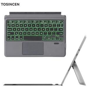 Microsoft Surface Pro 8/9/X 6 5 7 4 3 표면 go 2/3 키보드 태블릿 용 백라이트 Bluetooth