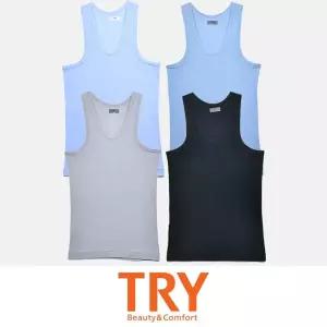 트라이 순면 심플 남성용 기본 일상 컬러 런닝