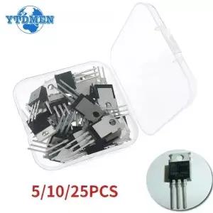 5/10/25PCS Mosfet IRFZ44N TO220 트랜지스터 키트 IRFZ44NP 고전력 49A 55V 전계 효과