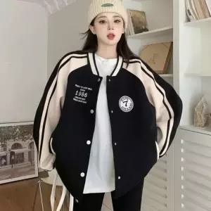 친절한탄씨 패션 가을 루즈핏 야구 점퍼 데일리 캐주얼 여자 자켓 야상점퍼 바람막이 여성점퍼