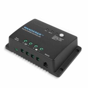 RENOGY WANDERER LI 30A 12V PWM 음극 접지 태양열 충전 컨트롤러 패널 레귤레이터 리튬 밀봉 젤 및 침수 배터리에 적합한 온도 센서 기능