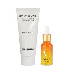 파라 선크림55ml + 비타민 세럼20ml /SPF50+/PA+++/유기자차+무기자차 썬크림/28년08월까지