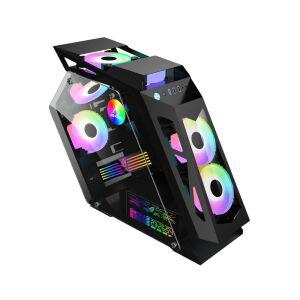 컴퓨터 데스크탑 본체케이스 수냉식 LED 튜닝 PC 게이밍 케이스