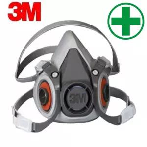 마스크 면체 3M-6200 (양구-반면형) 마스크 방독면 호흡보호구 필터식 방진 방독