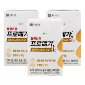 종근당건강 프로메가 알티지 오메가3 듀얼 3개월 rTG 장용성 캡슐 혈행건강