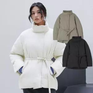 (덕) 논퀼팅 벨티드 다운점퍼 AR7XD460