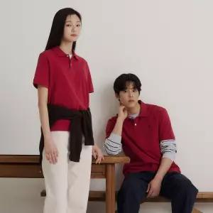[백화점 정품] 빈폴 멘 [SS26] 피케 칼라넥 반소매 티셔츠 - 레드 :BC6242E716