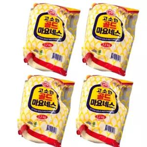 오뚜기 고소한 골드 마요네즈 3.2kg 4개 대용량 업소용