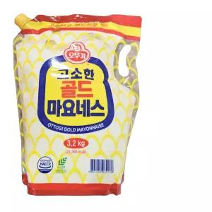 (4개) 오뚜기 골드마요네즈 고소한맛 3.2kg 스파우트팩 마요내즈