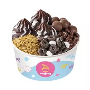 (요아정) 프리미엄 토핑 빠삭 두바이 초코쉘+요거트아이스크림+오레오오즈+몰티져스+요아정초코링