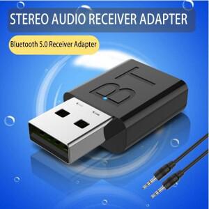 USB 전원 블루투스 5.0 자동차 키트, 무선 음악 스테레오 오디오 리시버 어댑터, MP3 PC용 AUX