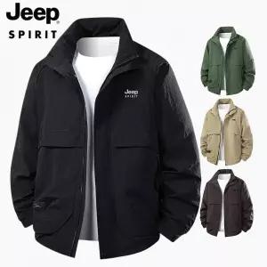 JEEP SPIRIT 남성 경량 바람막이 자켓 스탠드카라 캐주얼 아웃도어 점퍼