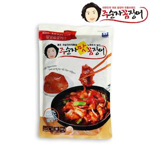 주순자 맛꼼장어 600g 꼼장어볶음 양념에 버무려져있는 반조리제품
