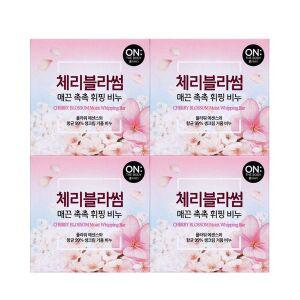 [오너클랜]온더바디 체리블라썸 매끈 촉촉 휘핑 비누 4입