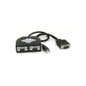 라이트컴 [LC530] Coms 모니터 분배기 2:1, 케이블 일체형/ USB 전원 (밀알)