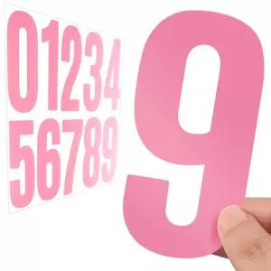 숫자 스티커 0-9 핑크 높이 10cm 번호 넘버링 라벨