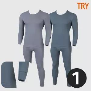 [TRY]트라이 아빠내복 40수면내의 동내의 겨울 보온 따뜻한 순면 상하 세트