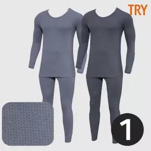[TRY]트라이 남자면내복120 40수 양면 순면 겨울 할아버지 동내의 상하 세트