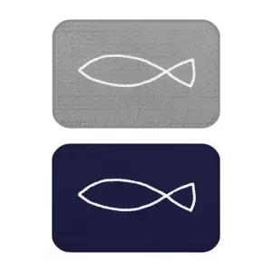 욕실발매트 모노피쉬퀼트 순면 미끄럼방지발매트 욕실매트 화장실 주방발매트