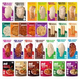 [육식토끼 BEST] 닭가슴살/소스닭가슴살/소시지/스테이크/소스큐브/비엔나/닭70/닭100 30팩 골라담기 모음전