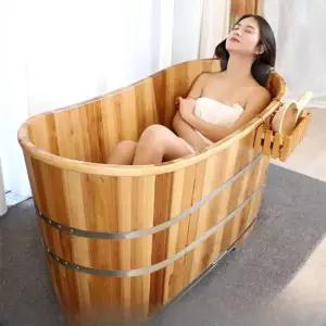 욕조 히노끼탕 간이 가정용 풀빌라 반신욕 펜션 원목