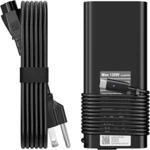 2026년 신제품 Dell 130W 노트북 충전기 USB C 타입 슬림 AC 전원 어댑터 XPS 15 2in1 9575 정밀도 5550