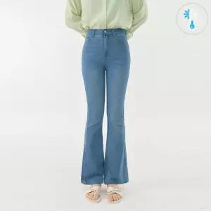 [진마니아][진마니아] 여자 여름 쿨터치 초경량 부츠컷 데님 팬츠 (중청)