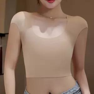 여자 어깨뽕 속옷 티셔츠 보정속옷 이너웨어 보정나시 숄더패드