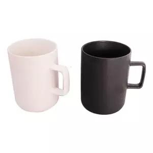 블랙 머그컵2P 화이트 HWA57697
