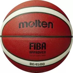 용융 농구 경기 BBL & WBBL FIBA 승인 프리미엄 복합 가죽 실내 놀이 오렌지/아이보리 사이즈 7 BG4500 14세 및 성인용