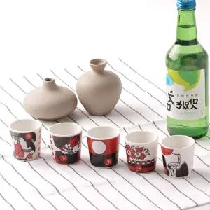 커피잔 찻잔 소주잔 술잔 도자기 오광 일본사케잔