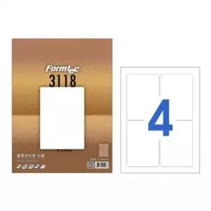 문구 라벨지 4칸 LS-3118 물류_100매_99.1x140