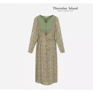 [써스데이아일랜드][Thursday Island] 퀼팅 페이즐리 패턴 원피스(T236MOP165W)