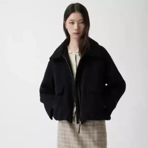 [롯데백화점]쥬크 핸드메이드 퍼 카라 집업 숏코트 Z254MSG506