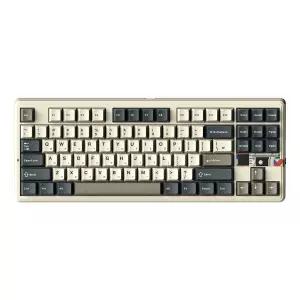 AULA F87Pro V2 유무선 8K 독거미 기계식 키보드 국내 정품 샌드 베이지, 유성축